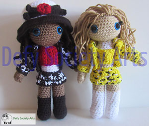 Adoradoll | Friday Feature #16 via @beckastreasures with @DefySocietyArts #crochet | See the latest designer features here: https://goo.gl/UIvoYx OR SIGN UP to get featured at Rebeckah's Treasures here: https://goo.gl/xjDP52 #crochet
