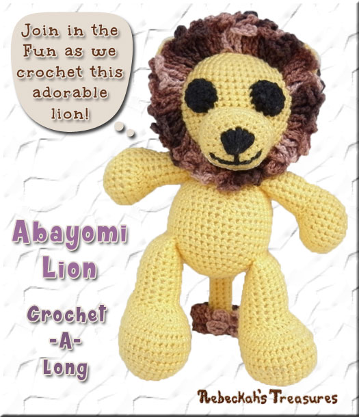 Amigurumi Abayomi Lion Cal - Part 5 via @beckastreasures / Join me as we crochet this adorable amigurumi Abayomi Lion, who brings happiness to all who meet him!