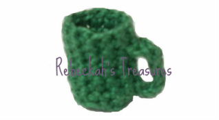 Crochet Mrs. Barbie Claus' Mug by Rebeckah's Treasures