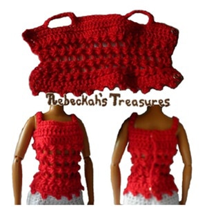 #11 - Fashion Doll Top | 12 BEST FREE Crochet Patterns of ALL TIME - 2016 Edition by @beckastreasures from 2016