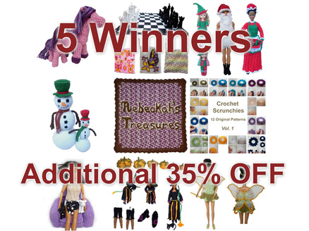 5 Winners for additional 35% off for Thanksgiving weekend sale by Rebeckah's Treasures