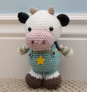 Crochet cow Chocolate Sundae Bull