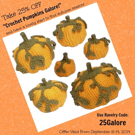 Take 25% OFF Pumpkins Galore! -Valid Sept 8-14, 2014