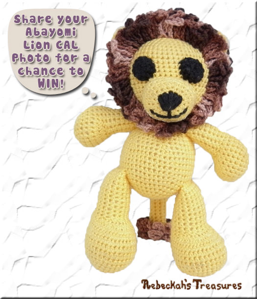 Share your Abayomi Lion CAL photo for a change to #WIN via @beckastreasures!
