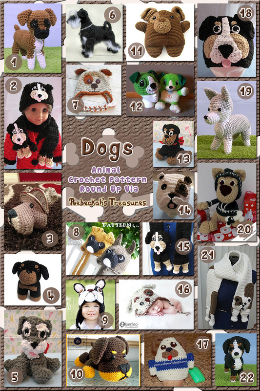 Dogs Part 2 | Animal Crochet Pattern Round Up for Working Dogs via @beckastreasures