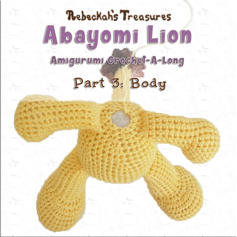 Amigurumi Abayomi Lion Cal - Part 3 via @beckastreasures / It's time to see some magic as we crochet Abayomi's body and add the arms, legs and tails as we go! Let the magic begin...