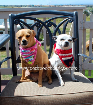 Dog Flag Bandanna by Sara of Posh Pooch Designs | Featured on @beckastreasures Saturday Link Party with @PoshPoochDesign!