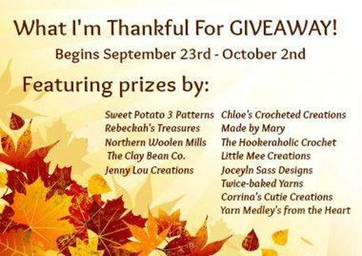 What I'm Thankful for Giveaway via @beckastreasures