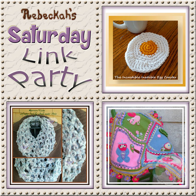 Come share what your crocheting via Rebeckah's 2nd Saturday Link Party with @beckastreasures!