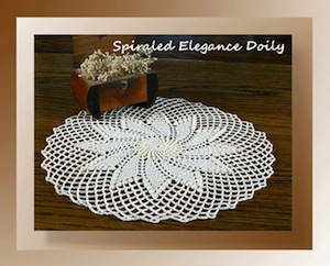 Spiraled Elegance Doily by Cylinda of Crochet Memories - Featured on @beckastreasures Saturday Link Party!