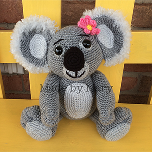 Koala Amigurumi - Crochet Pattern by #MadebyMary | Featured at Made by Mary - Sponsor Spotlight Round Up via @beckastreasures | #fallintochristmas2016 #crochetcontest #spotlight #crochet #roundup
