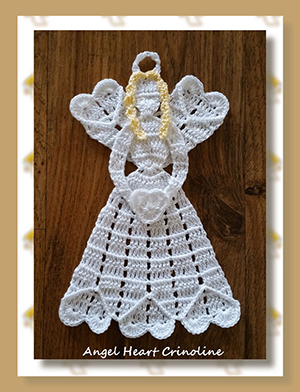 Angel Heart Crinoline - Free Crochet Pattern by @crochetmemories Featured at Crochet Memories - Sponsor Spotlight Round Up via @beckastreasures | #fallintochristmas2016 #crochetcontest #spotlight #crochet #roundup