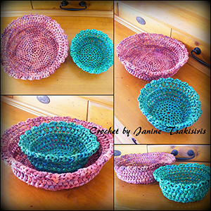 Streamer Trinket Bowls - Free Crochet Pattern by #NeensCrochetCorner | Featured at Neen's Crochet Corner - Sponsor Spotlight Round Up via @beckastreasures | #fallintochristmas2016 #crochetcontest #spotlight #crochet #roundup