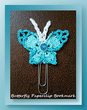 Butterfly Paperclip Bookmark - Free Crochet Pattern by @crochetmemories Featured at Crochet Memories - Sponsor Spotlight Round Up via @beckastreasures | #fallintochristmas2016 #crochetcontest #spotlight #crochet #roundup