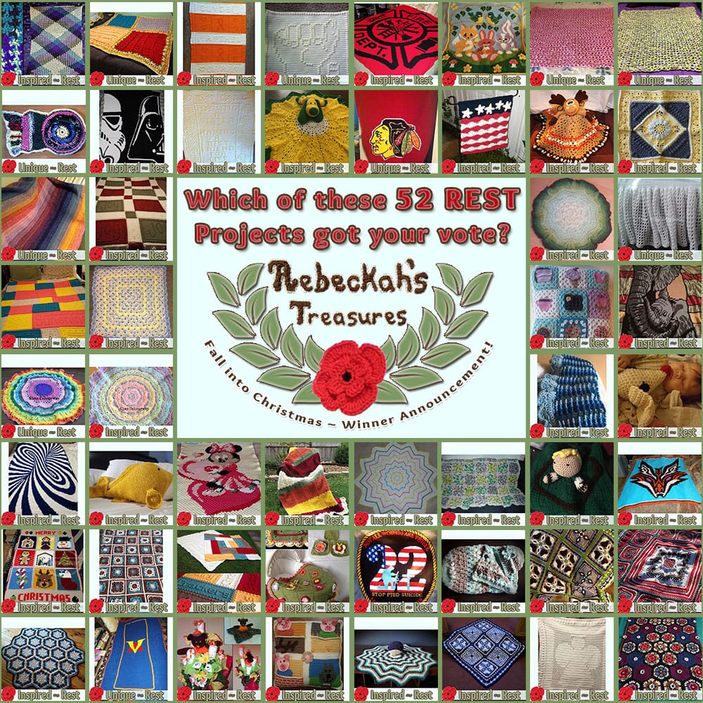 Who WON your votes in the REST category? Find out who via @beckastreasures | Fall into Christmas Crochet Contest 2016 (October 30th - December 21st)