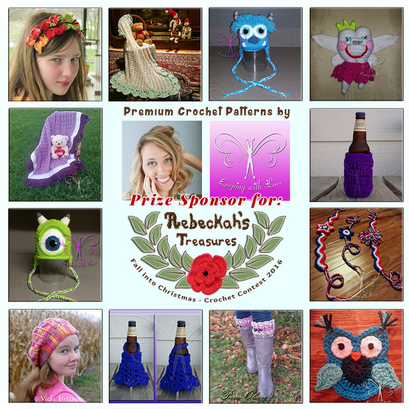 Premium Crochet Patterns by @LoopingWithLove to BUY or #WIN! | Featured at Looping with Love - Sponsor Spotlight Round Up via @beckastreasures | #fallintochristmas2016 #crochetcontest #spotlight #crochet #roundup