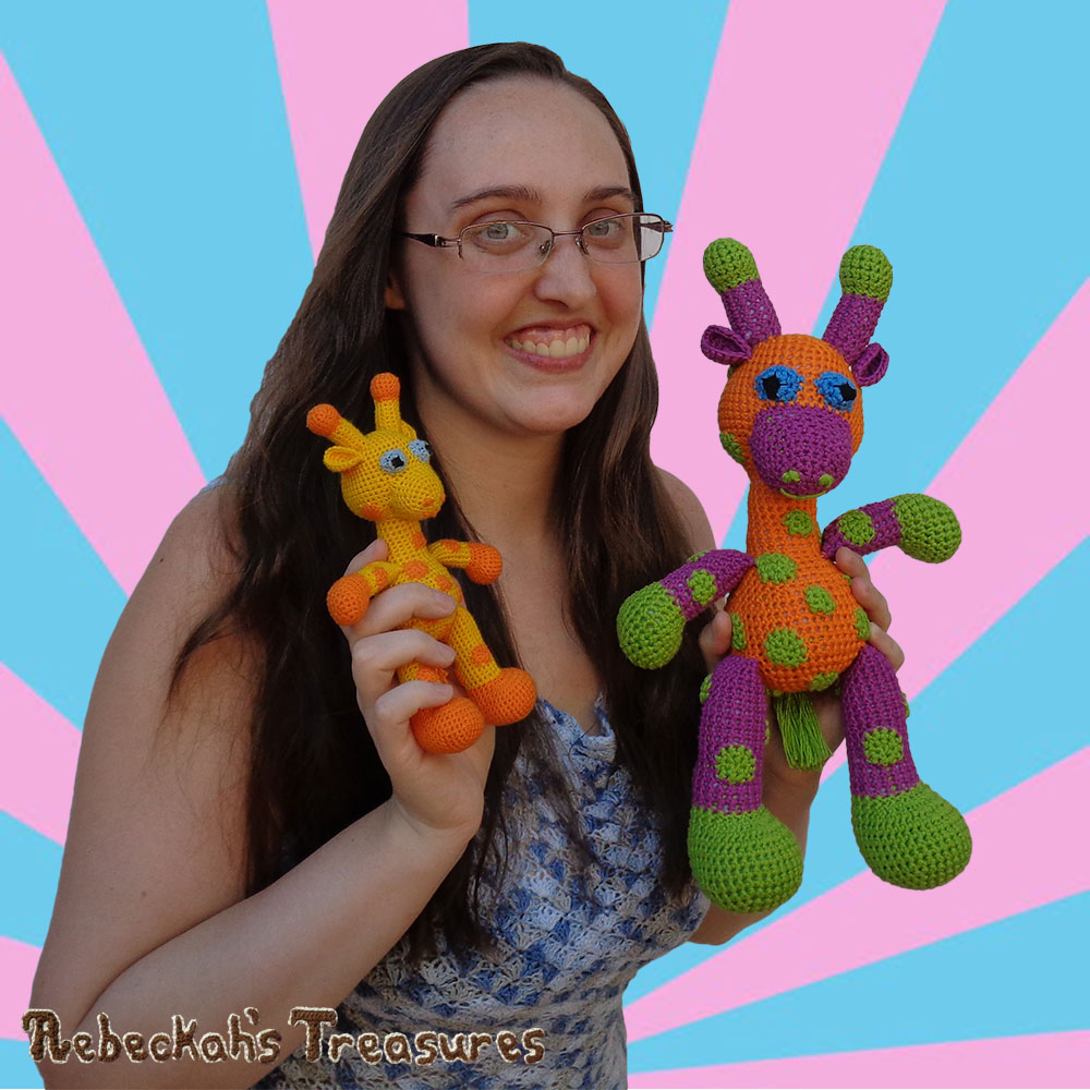 Radiant ME hanging with Otis & April giraffes! | #Otis #Giraffe - #Amigurumi Crochet-A-Long by @beckastreasures | #OtisGiraffeCAL Part 3: LIMBS (arms, legs, tail) - Watch 3 #Video #Tutorials AND #Download the crochet pattern for this part of the #CAL in #English #Dansk #Nederlands #Deutsche #עִברִית #Español & #Svenska! | #crochet #pattern #April #YouTube