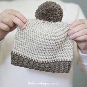 Herringbone Baby Hat | Featured on @beckastreasures Tuesday Treasures #9 with @LittleMCrochet!