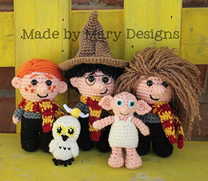 Mini Wizard Friends - Crochet Pattern by #MadebyMary | Featured at Made by Mary - Sponsor Spotlight Round Up via @beckastreasures | #fallintochristmas2016 #crochetcontest #spotlight #crochet #roundup