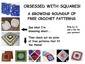 Crochet Pattern Round Up Squares | Featured on @beckastreasures Saturday Link Party 53 with Crochet is the Way!