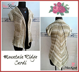 Mountain Ridge Cardi | Featured at Tuesday Treasures #18 via @beckastreasures with @MazKwok | #crochet