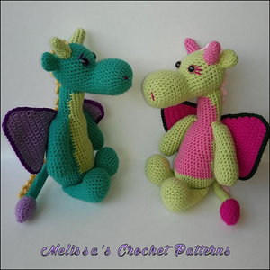 Mr. and Mrs. Dragon | Friday Feature #9 via @beckastreasures with @melissaspattrns | #crochet