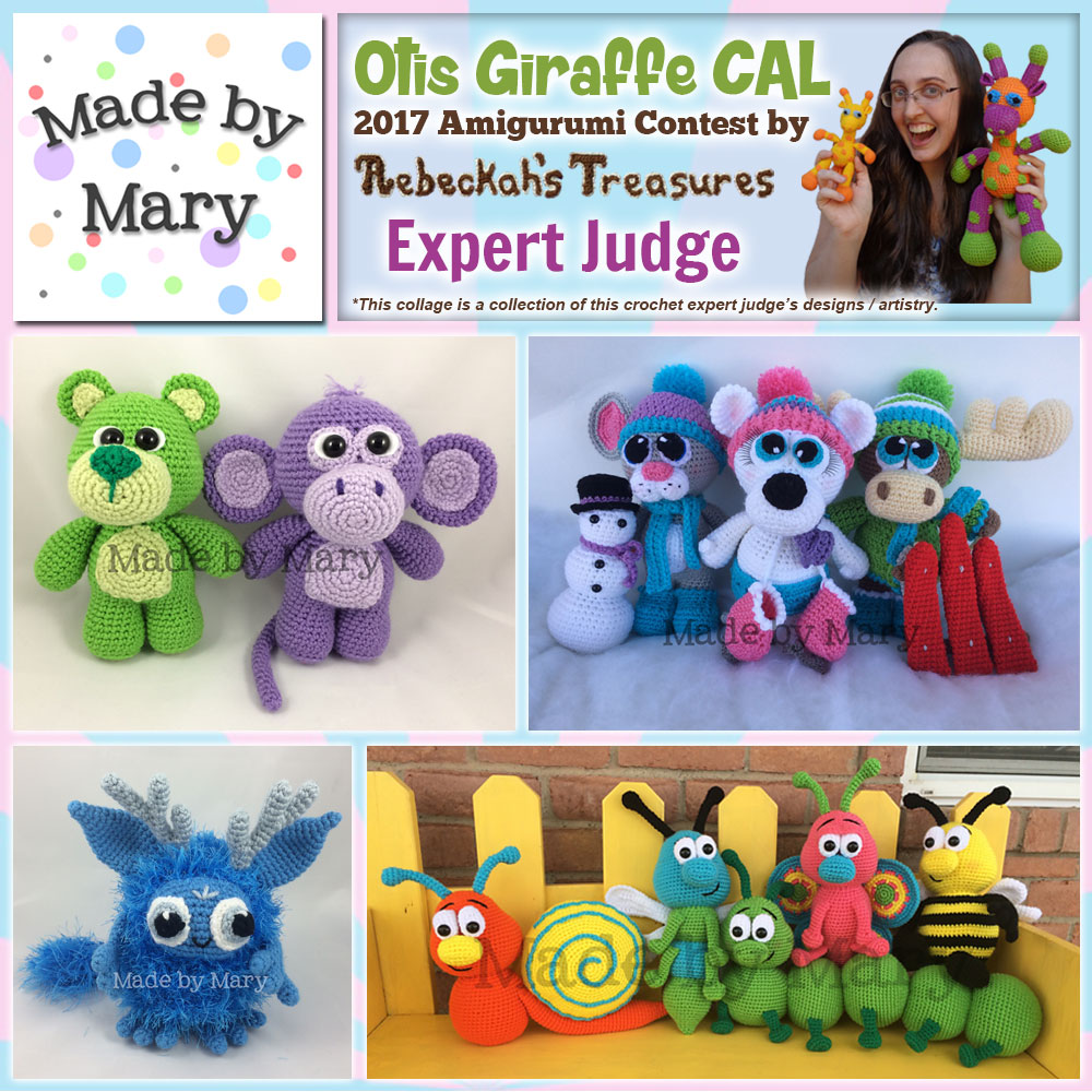 Made by Mary | Expert Judge in the #OtisGiraffeCAL #Contest by @beckastreasures with #MadeByMary | Meet the Judges here: https://goo.gl/tNGHN2 | Public voting from June 12-26, 2017 | #FREE #CAL available in #English #Dansk #Nederlands #Deutsche #עִברִית #Español & #Svenska - See it here: https://goo.gl/9Fvu2Z | #otis #giraffe #amigurumi #crochet #pattern #contest #April #May #June #YouTube