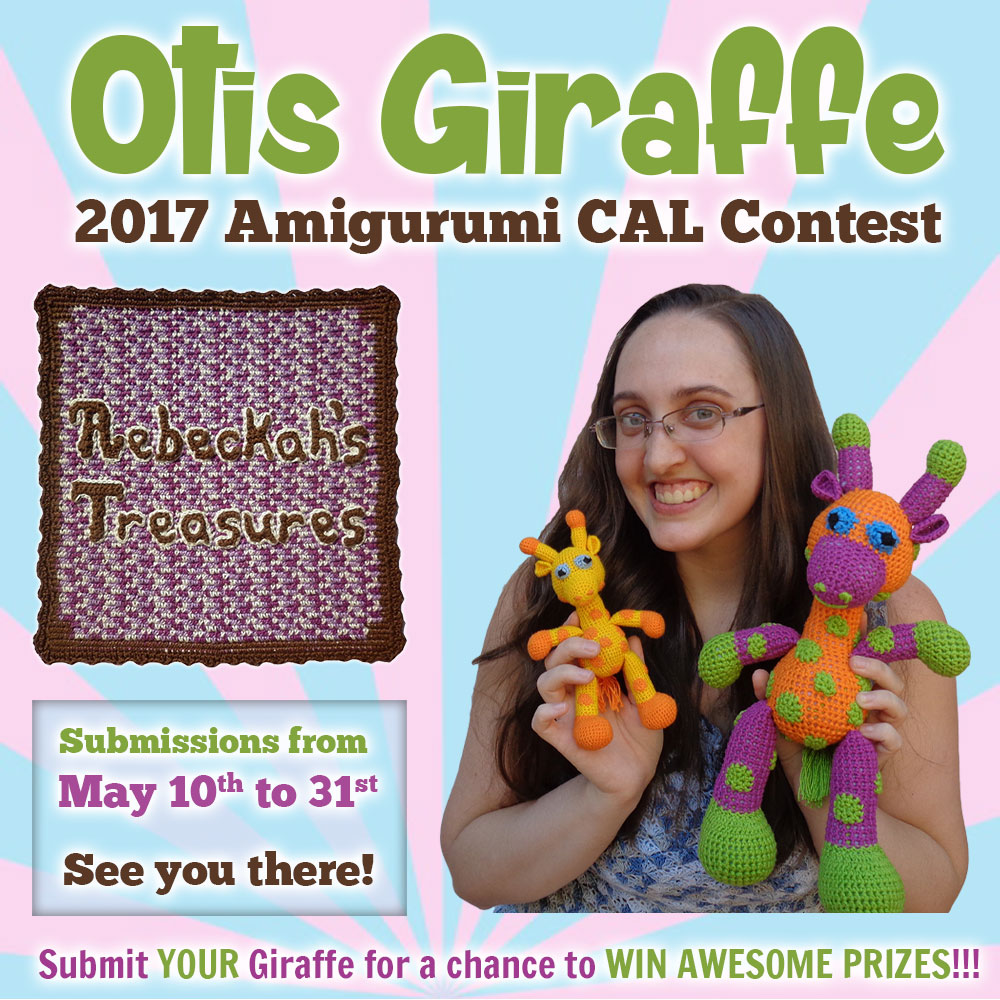 #OtisGiraffeCAL #Contest by @beckastreasures | #CAL in #English #Dansk #Nederlands #Deutsche #עִברִית #Español & #Svenska | Crochet your giraffe today and enter the contest for a chance to win prizes from 13 businesses! | Submissions through to the end of the day EST on May 31st, 2017 | #otis #giraffe #amigurumi #crochet #pattern #contest #April #May #June #YouTube