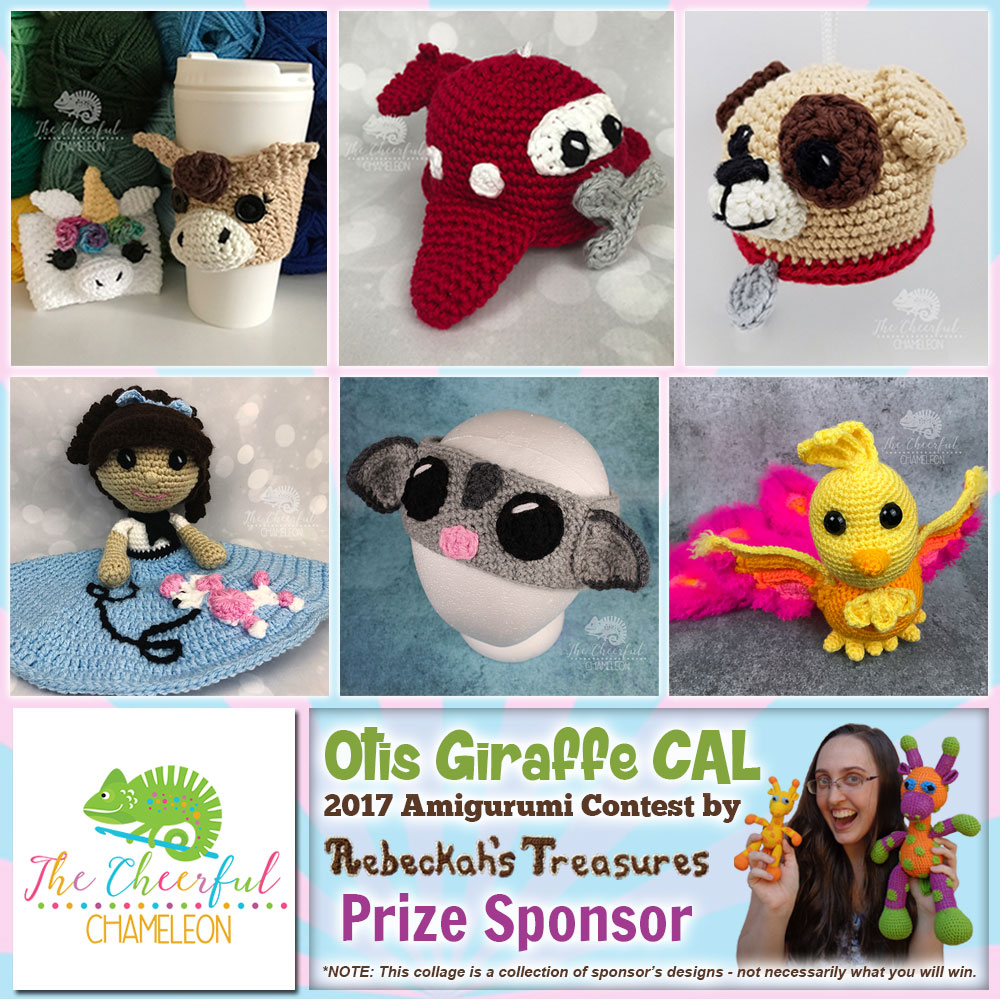 The Cheerful Chameleon | Prize Sponsor in the #OtisGiraffeCAL #Contest by @beckastreasures with @Cheerychameleon | #CAL in #English #Dansk #Nederlands #Deutsche #עִברִית #Español & #Svenska | Crochet your giraffe today and enter the contest for a chance to win prizes from 13 businesses! | Submissions through to the end of the day EST on May 31st, 2017 | #otis #giraffe #amigurumi #crochet #pattern #contest #April #May #June #YouTube