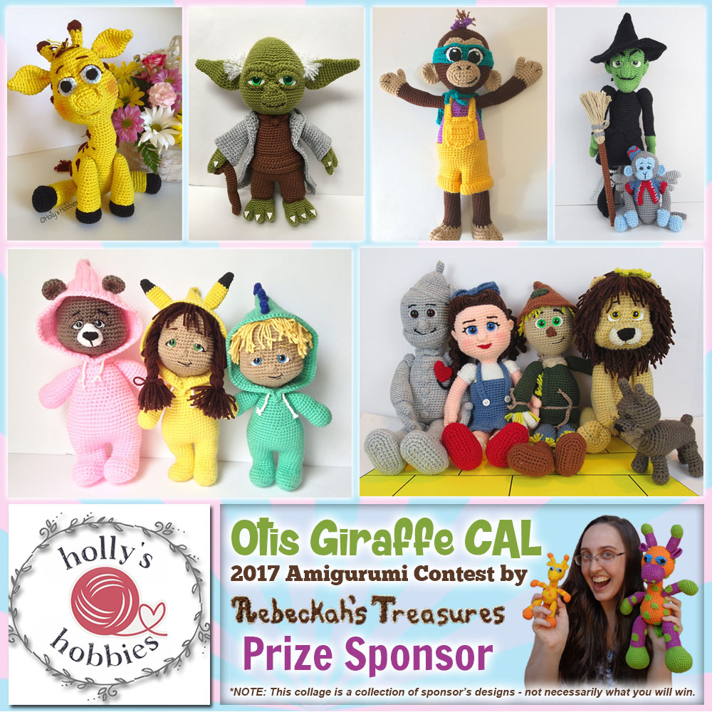 Holly's Hobbies | Prize Sponsor in the #OtisGiraffeCAL #Contest by @beckastreasures with @Hollys_Hobbies | #CAL in #English #Dansk #Nederlands #Deutsche #עִברִית #Español & #Svenska | Crochet your giraffe today and enter the contest for a chance to win prizes from 13 businesses! | Submissions through to the end of the day EST on May 31st, 2017 | #otis #giraffe #amigurumi #crochet #pattern #contest #April #May #June #YouTube