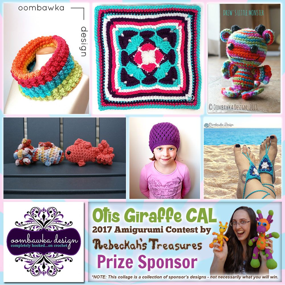 Oombawka Designs Crochet | Prize Sponsor in the #OtisGiraffeCAL #Contest by @beckastreasures with @OombawkaDesign | #CAL in #English #Dansk #Nederlands #Deutsche #עִברִית #Español & #Svenska | Crochet your giraffe today and enter the contest for a chance to win prizes from 13 businesses! | Submissions through to the end of the day EST on May 31st, 2017 | #otis #giraffe #amigurumi #crochet #pattern #contest #April #May #June #YouTube