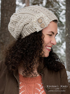 Primrose & Proper Slouch Hat | Friday Feature #19 via @beckastreasures with #KirstenHollowayDesigns #crochet | See the latest designer features here: https://goo.gl/UIvoYx OR SIGN UP to get featured at Rebeckah's Treasures here: https://goo.gl/xjDP52 #crochet