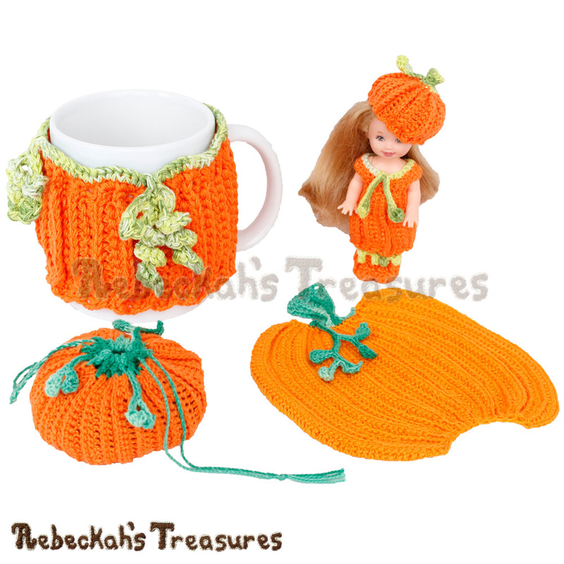 4 Fantabulous Pumpkin Designs by @beckastreasures | Free Crochet Patterns coming October 2016 via A Designer's Potpourri Year-Long CAL with @countrywillow12, @crochetmemories, @Sherrys2boyz & @ArtofaDG | Join today!