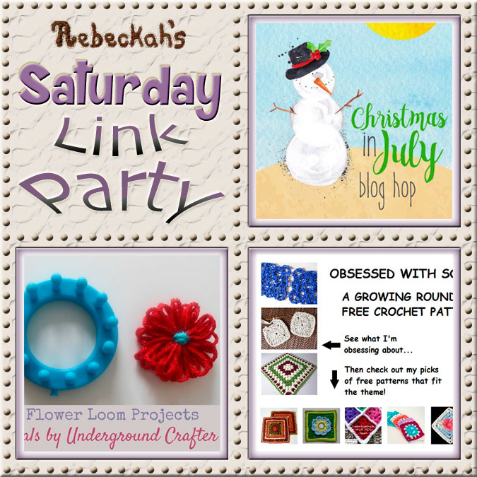 Increase your reach, make new friends and have some fun with Rebeckah's 53rd Saturday Link Party via @beckastreasures | Featuring @2CrochetHooks & @UCrafter | Join the party any day from Saturday to Friday!