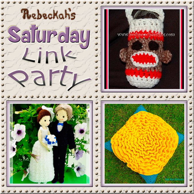 Increase your reach, make new friends and have some fun with Rebeckah's 58th Saturday Link Party via @beckastreasures | Featuring @PoshPoochDesign @KatKatKatoen & Lalka Crochetka | Join the party any day from Saturday to Friday! Ends August 26th, 2016.