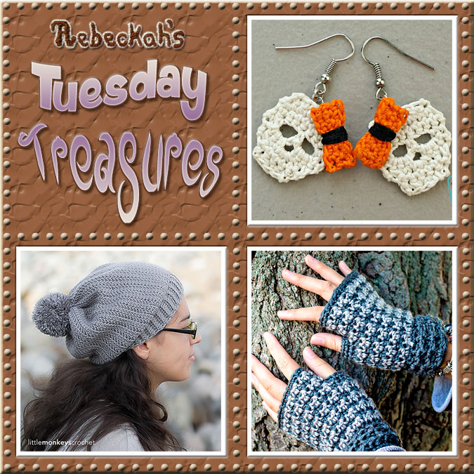 Tuesday Treasures #15 via @beckastreasures with @divinedebrisweb @LittleMCrochet & @patternparadise | Come see 3 popular crochet pattern designs of today!