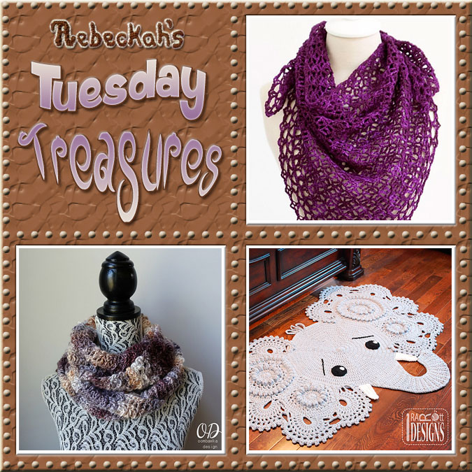 Come see this week's treasures at Rebeckah's 3rd Tuesday Treasures via @beckastreasures | Featuring @mooglyblog @OombawkaDesign & @IraRott | #crochet #treasures