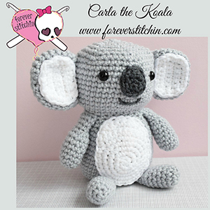 Carla the Koala - Crochet Pattern by @foreverstitchin | Featured at Forever Stitchin - Sponsor Spotlight Round Up via @beckastreasures | #fallintochristmas2016 #crochetcontest #spotlight #crochet #roundup