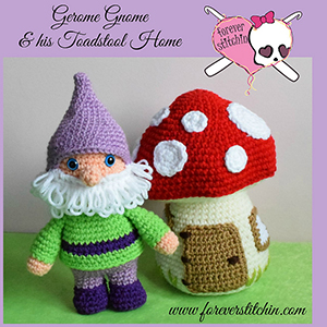 Gnome and Toadstool Amigurumi - Crochet Pattern by @foreverstitchin | Featured at Forever Stitchin - Sponsor Spotlight Round Up via @beckastreasures | #fallintochristmas2016 #crochetcontest #spotlight #crochet #roundup