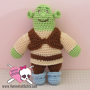 Shrek - Free Crochet Pattern by @foreverstitchin | Featured at Forever Stitchin - Sponsor Spotlight Round Up via @beckastreasures | #fallintochristmas2016 #crochetcontest #spotlight #crochet #roundup