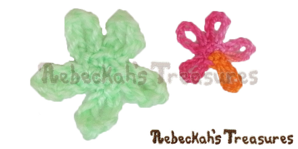 Large Sea Flower Motifs | FREE crochet patterns via @beckastreasures | Enchanting appliqués for under the sea projects! #motif #crochet #seaflower