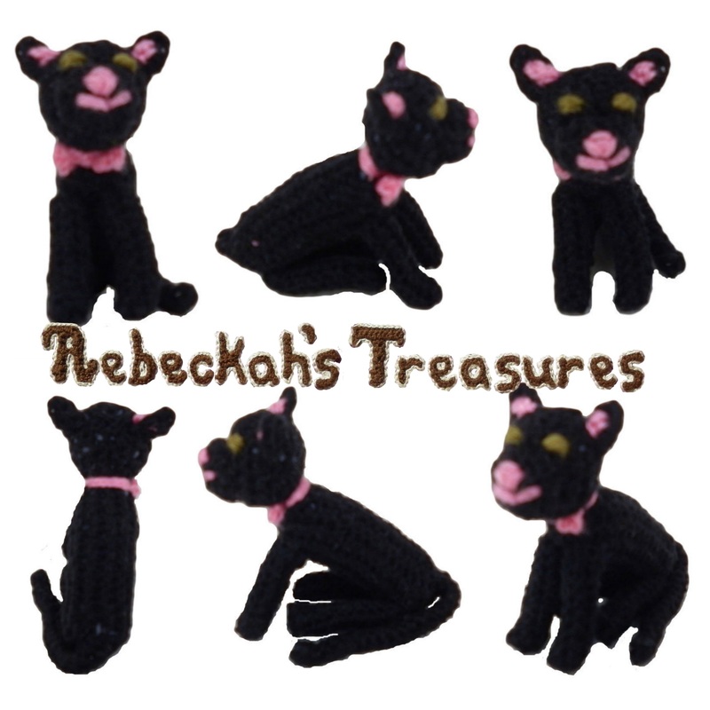Crochet Barbie Wedding Set for Isabel by Rebeckah's Treasures ~ Groom's Kitty