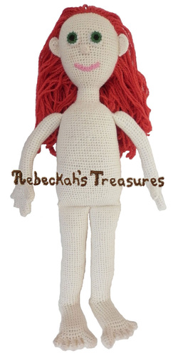 Crochet Amigurumi Dolly by Rebeckah's Treasures