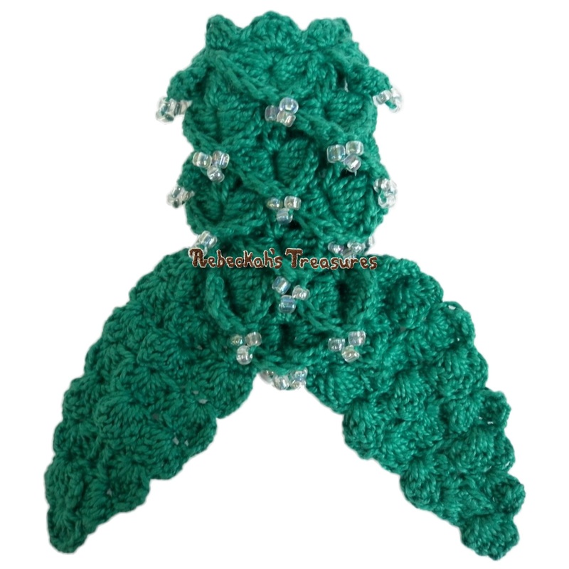 Kelly Crochet Mermaid Tail with Beads