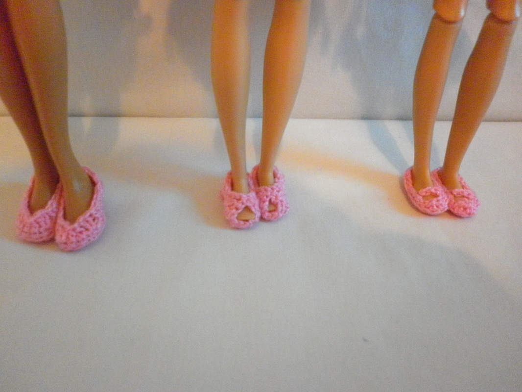 Crochet Barbie Shoes for Barbie, Skipper & Stacy