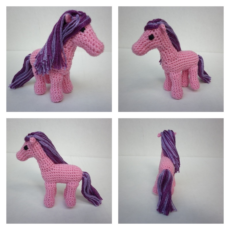 Commissioned Pink Crochet Pony
