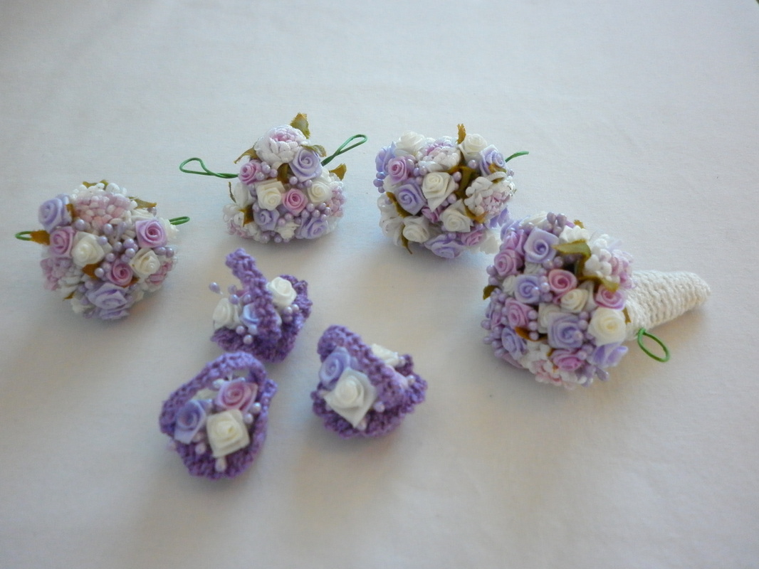Crochet Barbie Flower Bouquets 