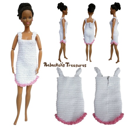 Fashion Doll Nightgown Pattern