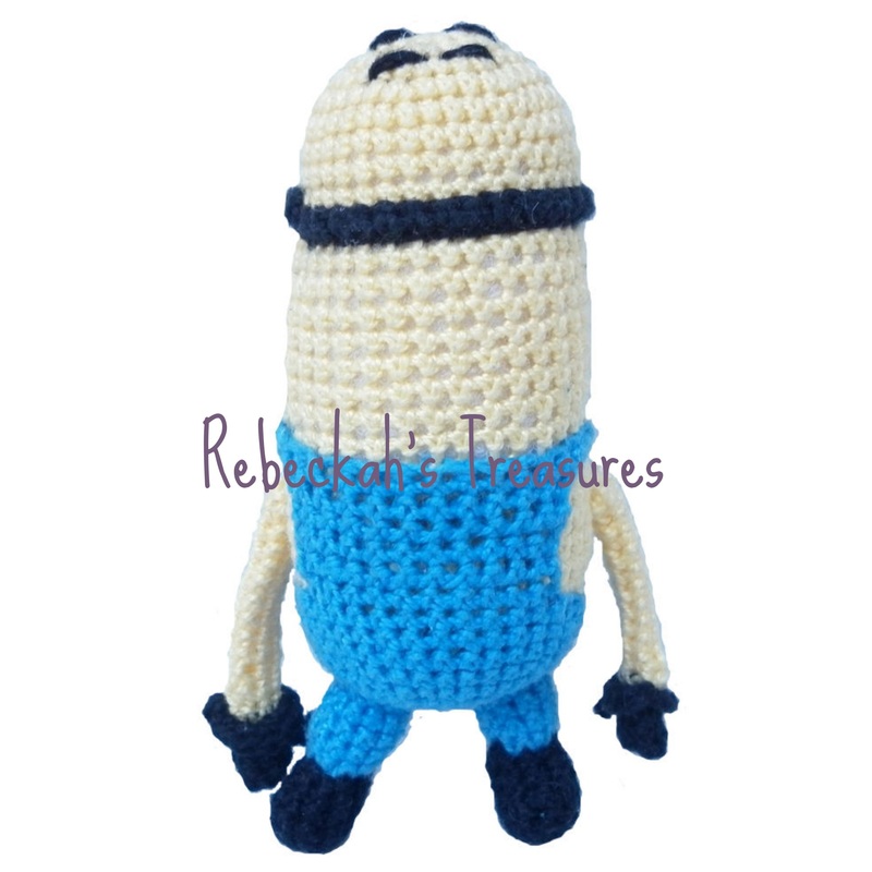 Crochet Mini Minion Army by Rebeckah's Treasures ~ Two Eyed Minion