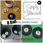 Simply Collectible - 8 Ball Cup Holder Liner